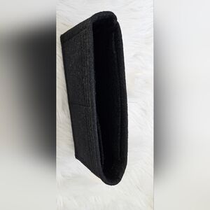 Black Felt Chanel Medium Classic Flap Organizer